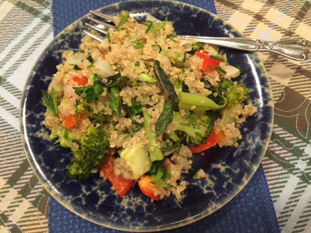 Quinoa, Roasted Veggies and Fresh Herb Salad Screenshot