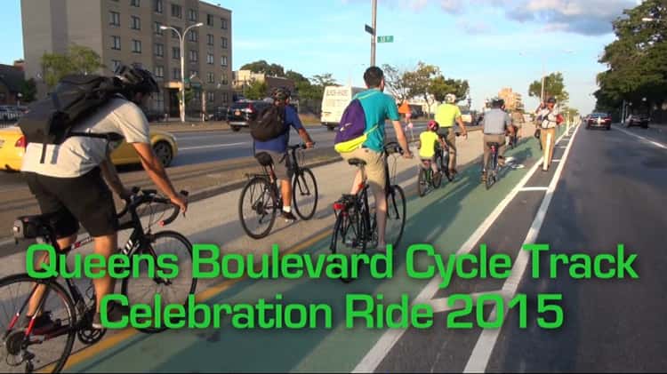 The Queens Boulevard Protected Bike Lane Celebration Ride