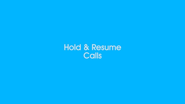 07 TDS Hold&ResumeCallsv3