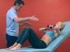 Oefening 48c: excentrische Supraspinatus oefening in 45°