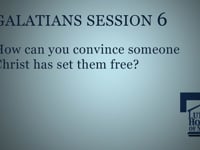How can you convince someone Christ has set them free?
