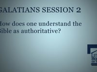 How does one understand the Bible as authoritative?