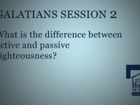 What is the difference between active and passive righteousness?