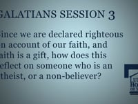 Since we are declared righteous on account of our faith, how does this reflect on an atheist?