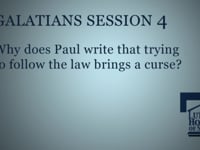 Why does Paul write that trying to follow the law is a curse?
