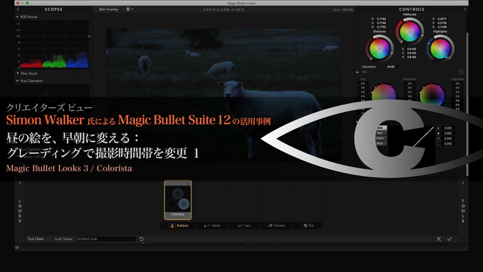 Magic Bullet Suite 12 の活用事例 解説9 【昼の絵を早朝に変える】