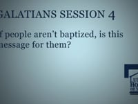 If people aren't baptized, is this message for them?
