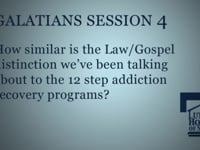 How similar is the Law/Gospel distinction we've been talking about to the 12 step addiction recovery programs?