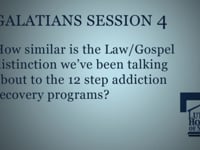 How similar is the Law/Gospel distinction we've been talking about to the 12 step addiction recovery programs?