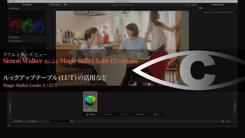 Magic Bullet Suite 12 の活用事例 解説17 【ルックアップデーブル (LUT) の活用など】