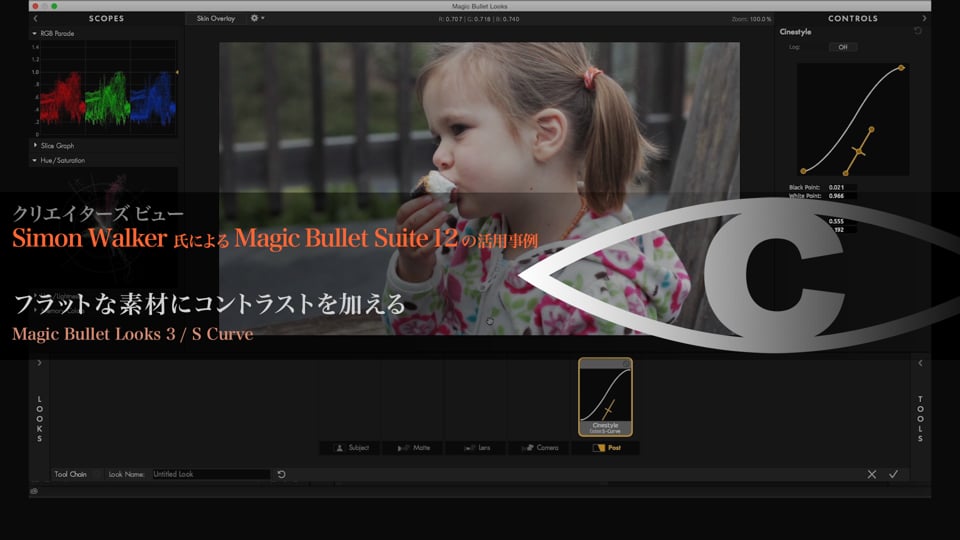 Magic Bullet Suite 12 の活用事例 解説18【フラットな素材にコントラストを加える】
