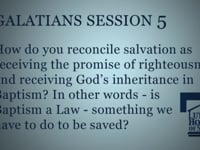 How do you reconcile salvation as receiving the promise of righteousness and receiving God's inheritance in Baptism?