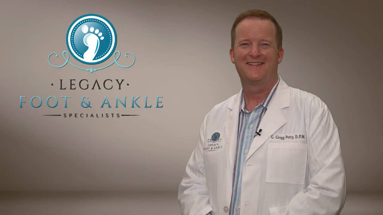 Podiatrist in Frisco, Texarkana and Ennis TX Dr. Gregg Petty DPM Ph