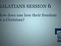 How does one lose their freedom as a Christian?