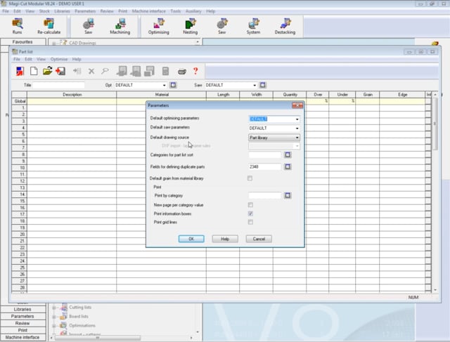 How to set the source for your part drawings