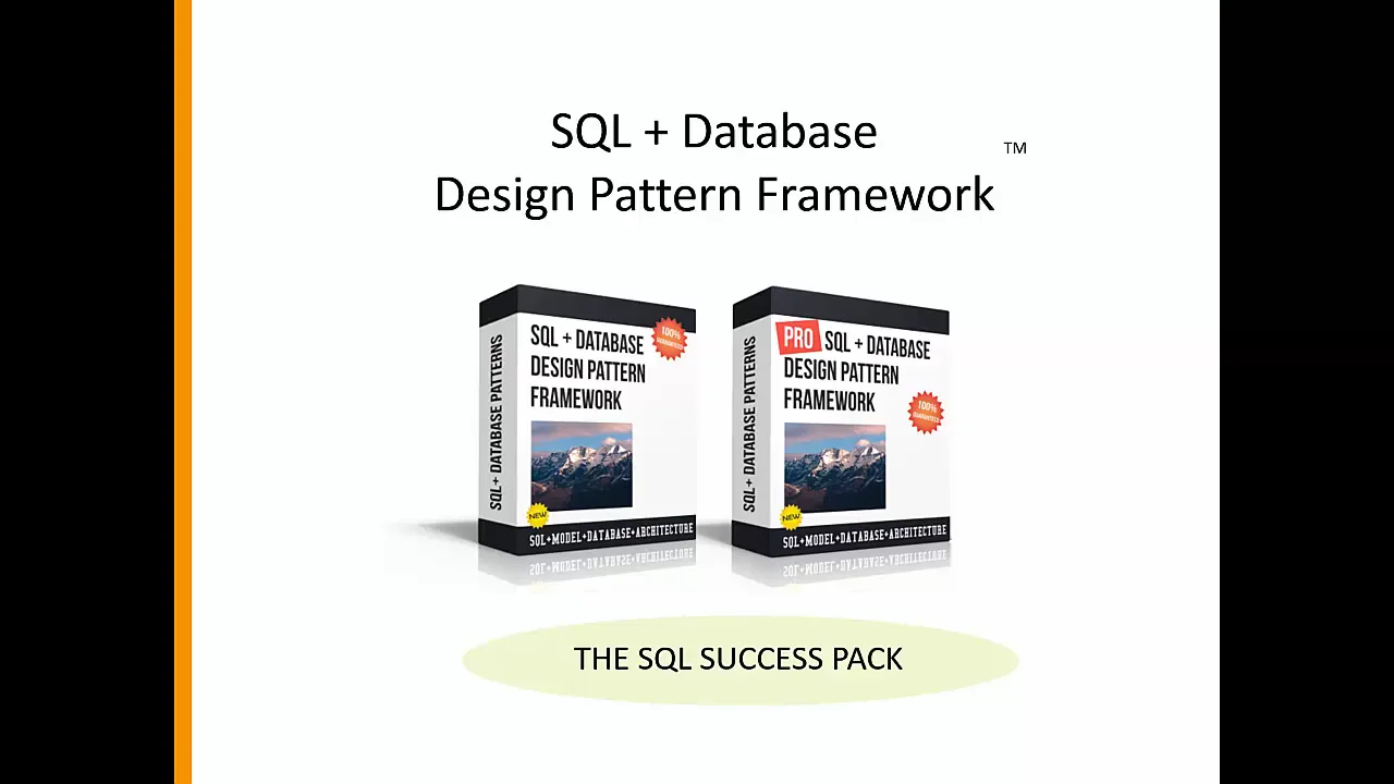 SQL + Database Design Pattern Framework on Vimeo
