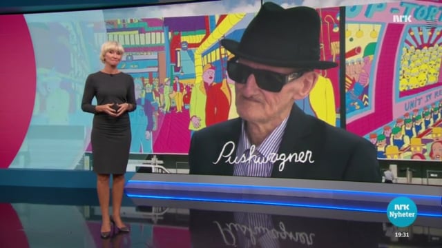 Pushwagner på Lørdagsrevyen 5. september