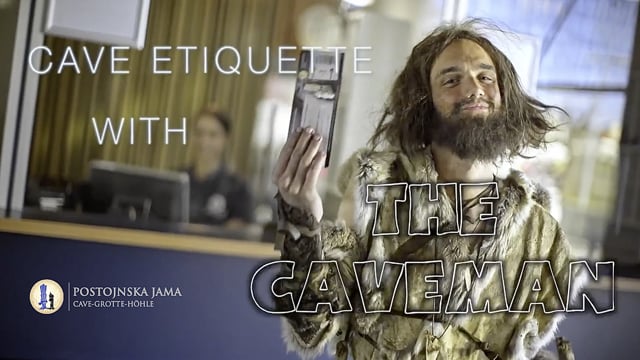 Postojna Cave Slovenia - Cave etiquette with the Caveman (Safety video)