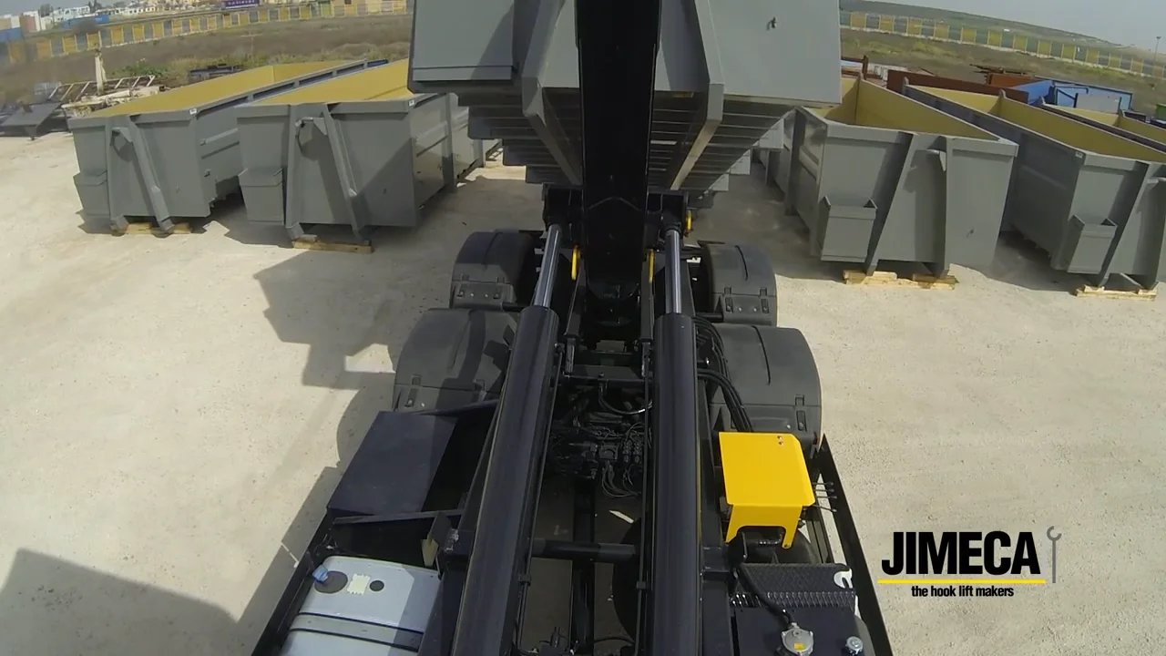 JIMECA HOOKLIFT 20 TONS CON TORRETA HIDRÁULICA on Vimeo
