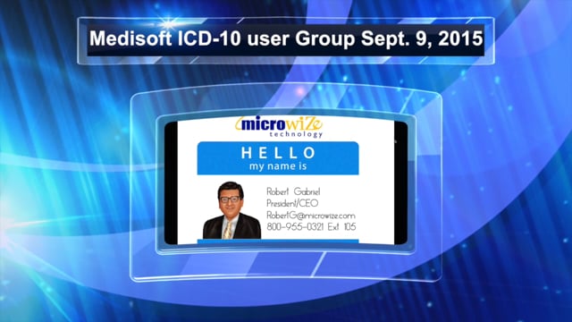Medisoft ICD-10 user Group Sept. 9, 2015