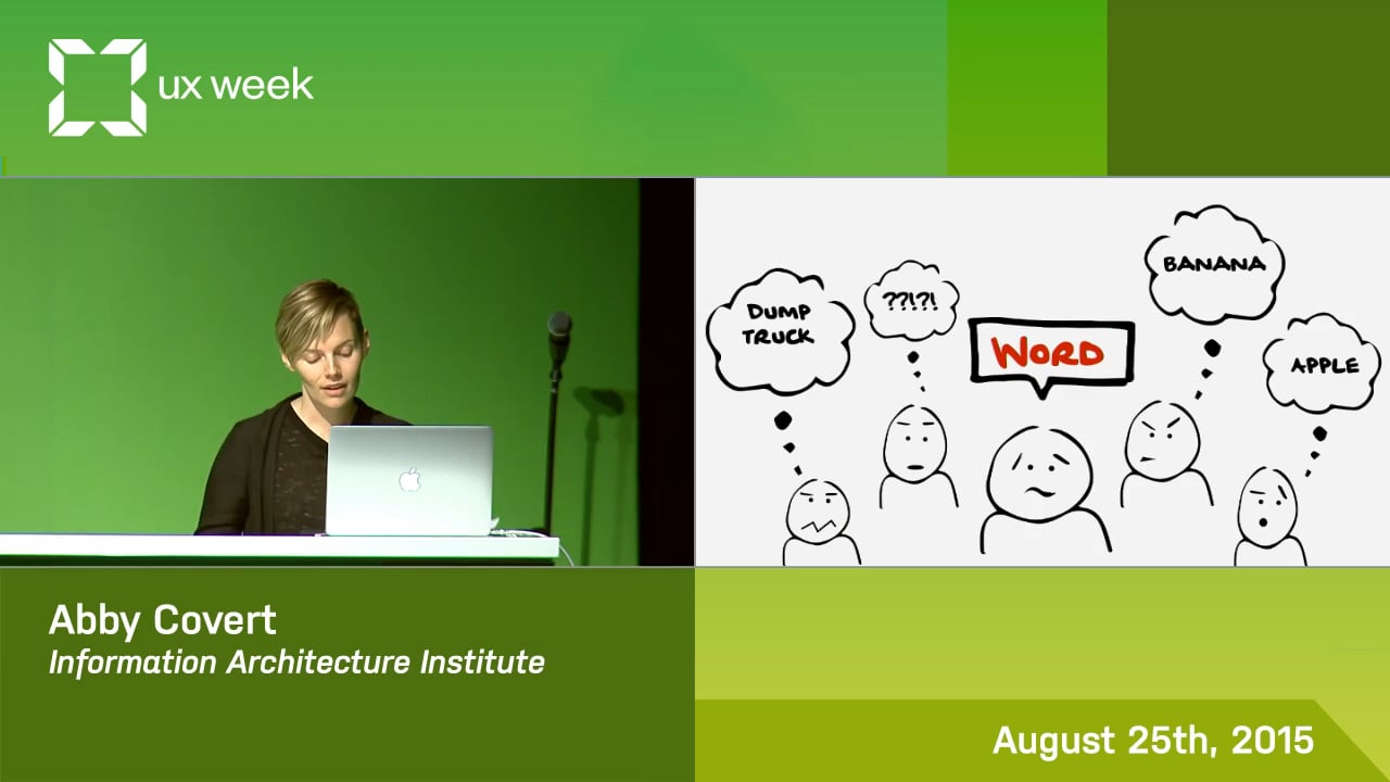 Abby Covert // How to Make Sense of Any Mess // UX 2015 on Vimeo