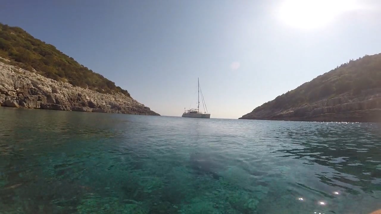 the Paxos Challenge - How to Anchor in a Narrow Bay in 25 knot winds