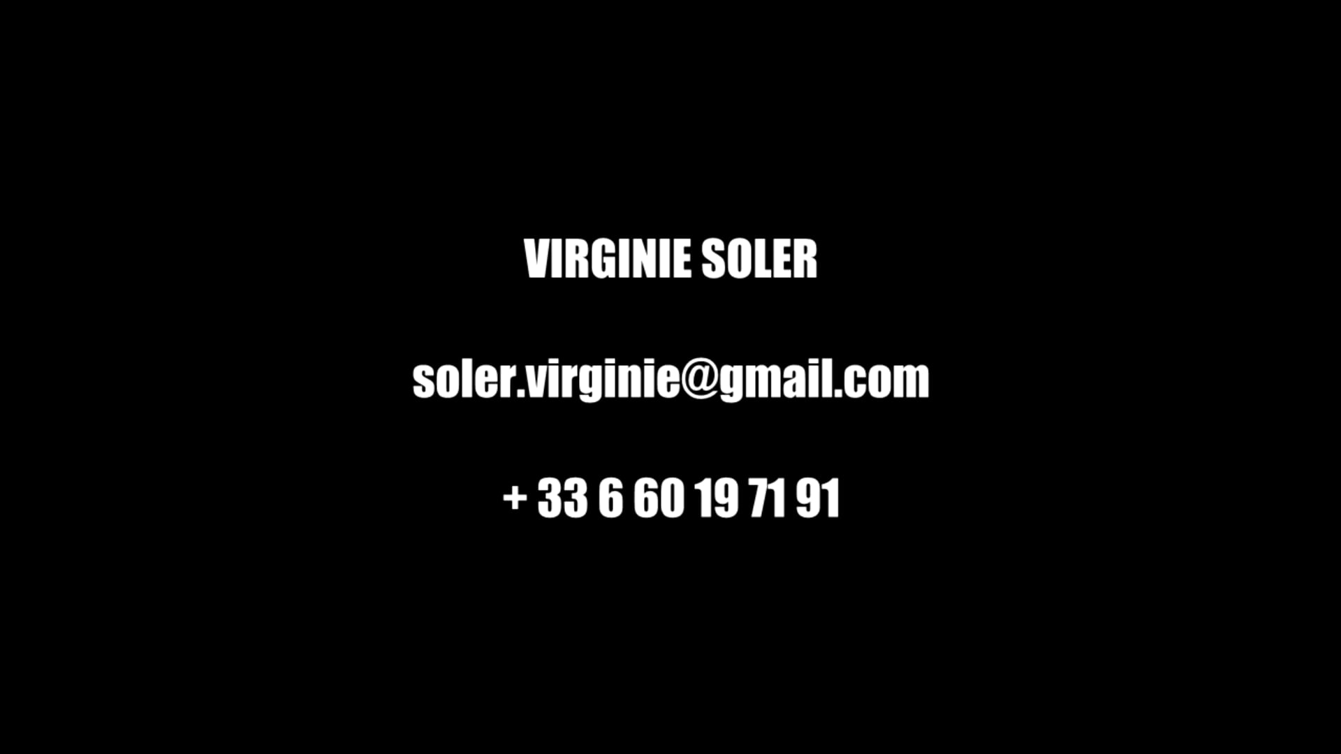 Vidéo BANDE DEMO_VIRGINIE SOLER