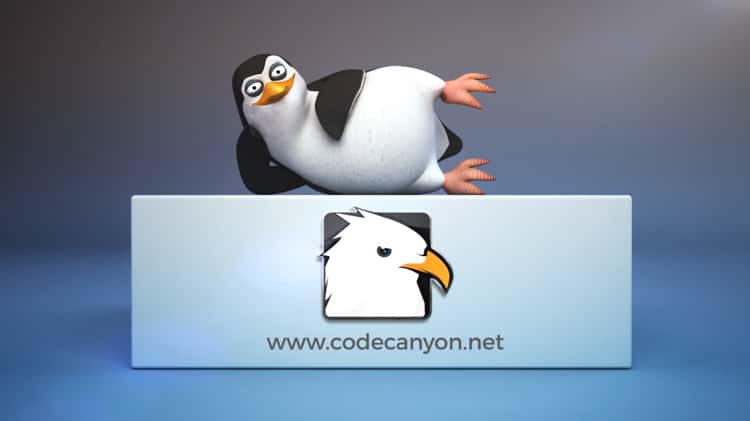 cartoon penguin logo