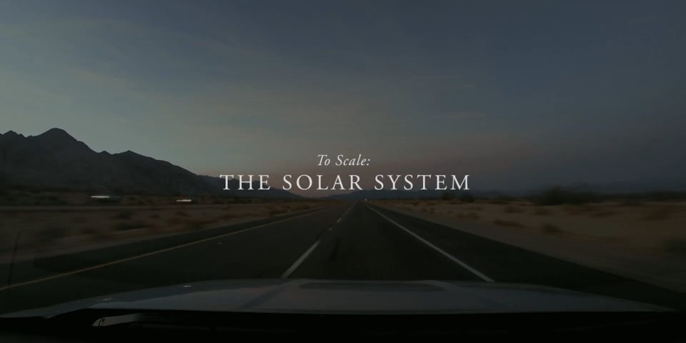 I skala: Solsystemet
