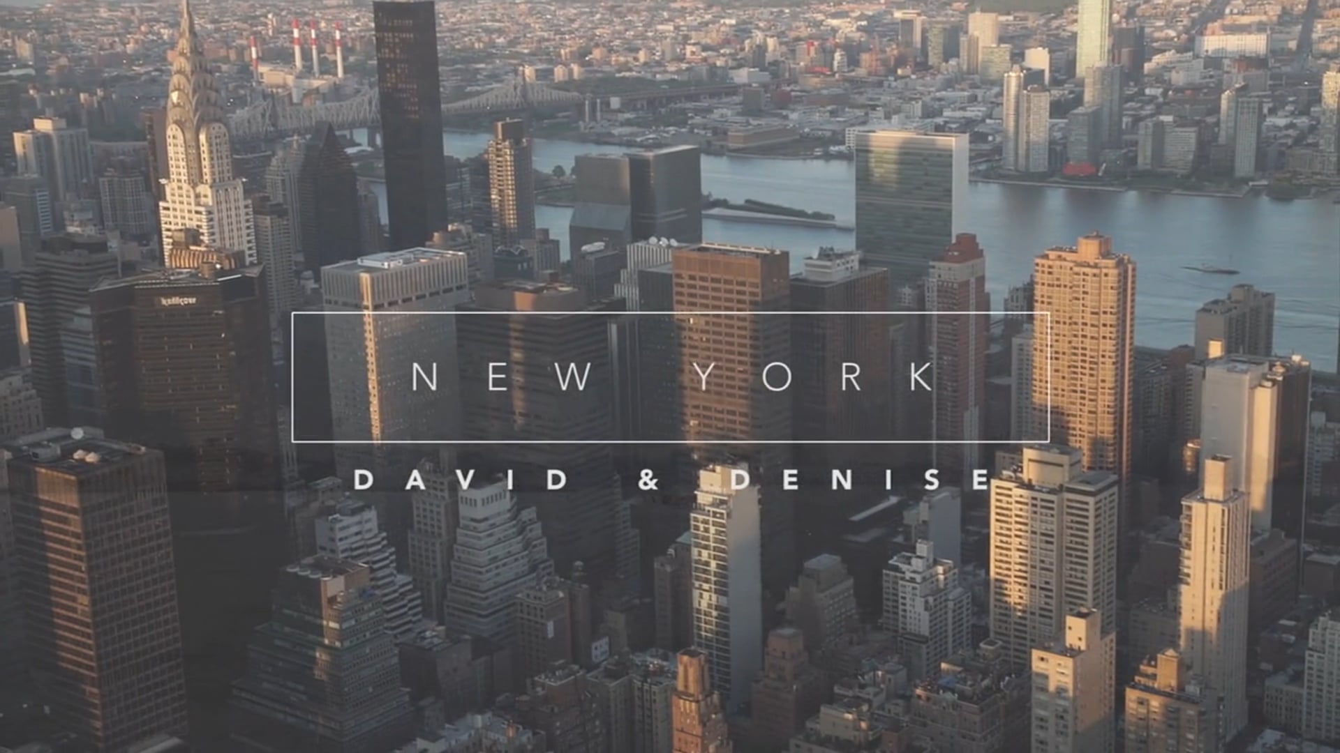 David + Denise | New York Pre-Wedding Experience