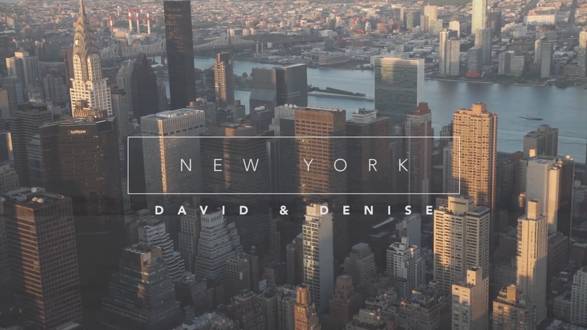 David + Denise | New York Pre-Wedding Experience