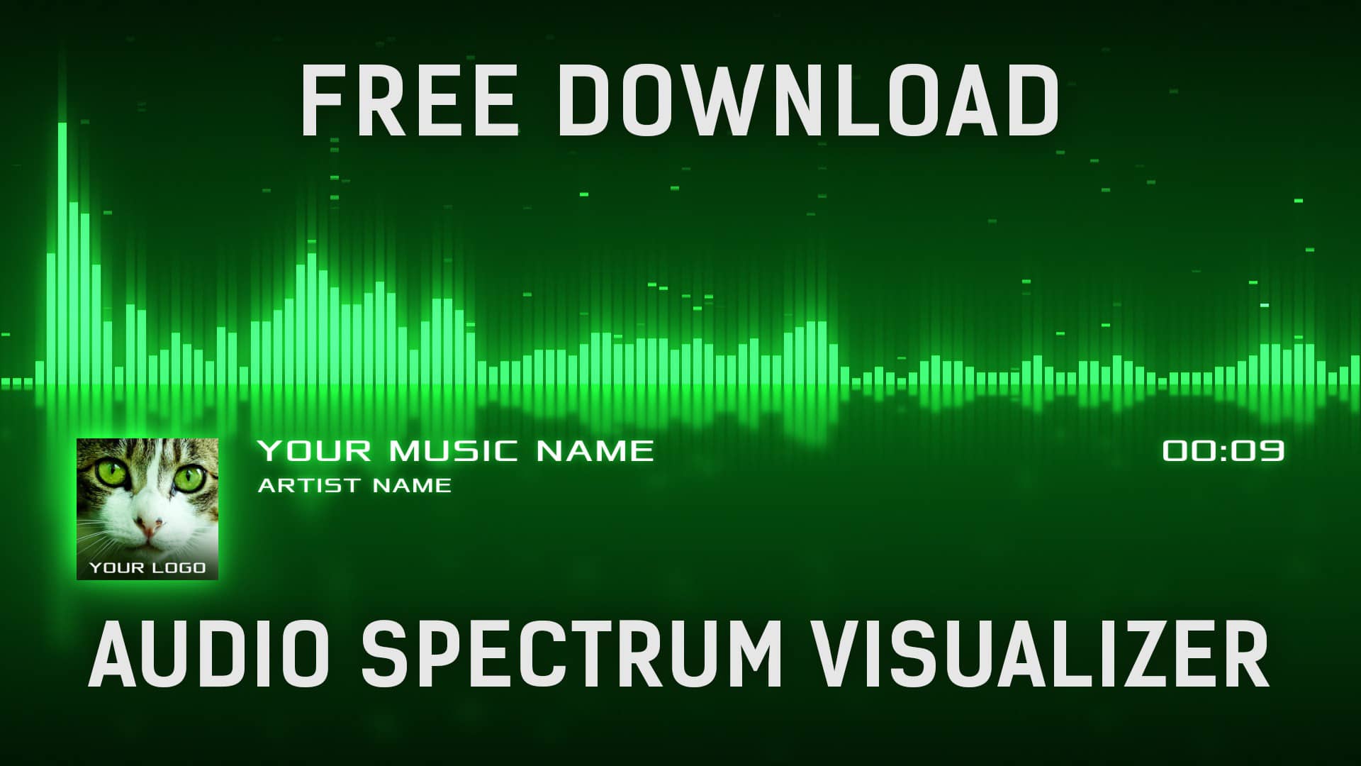 audio spectrum visualizer after effects template free download