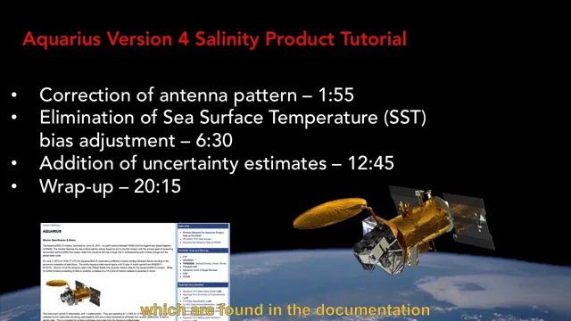 the aquarius mission space probe instruments