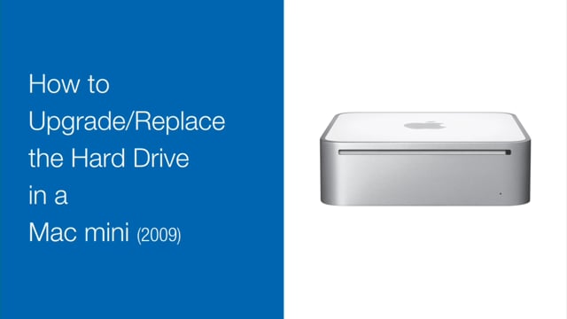 øje Sociologi hinanden Ram Memory and SSD upgrade installation video - Mac mini (Early 2009 - Late  2009)