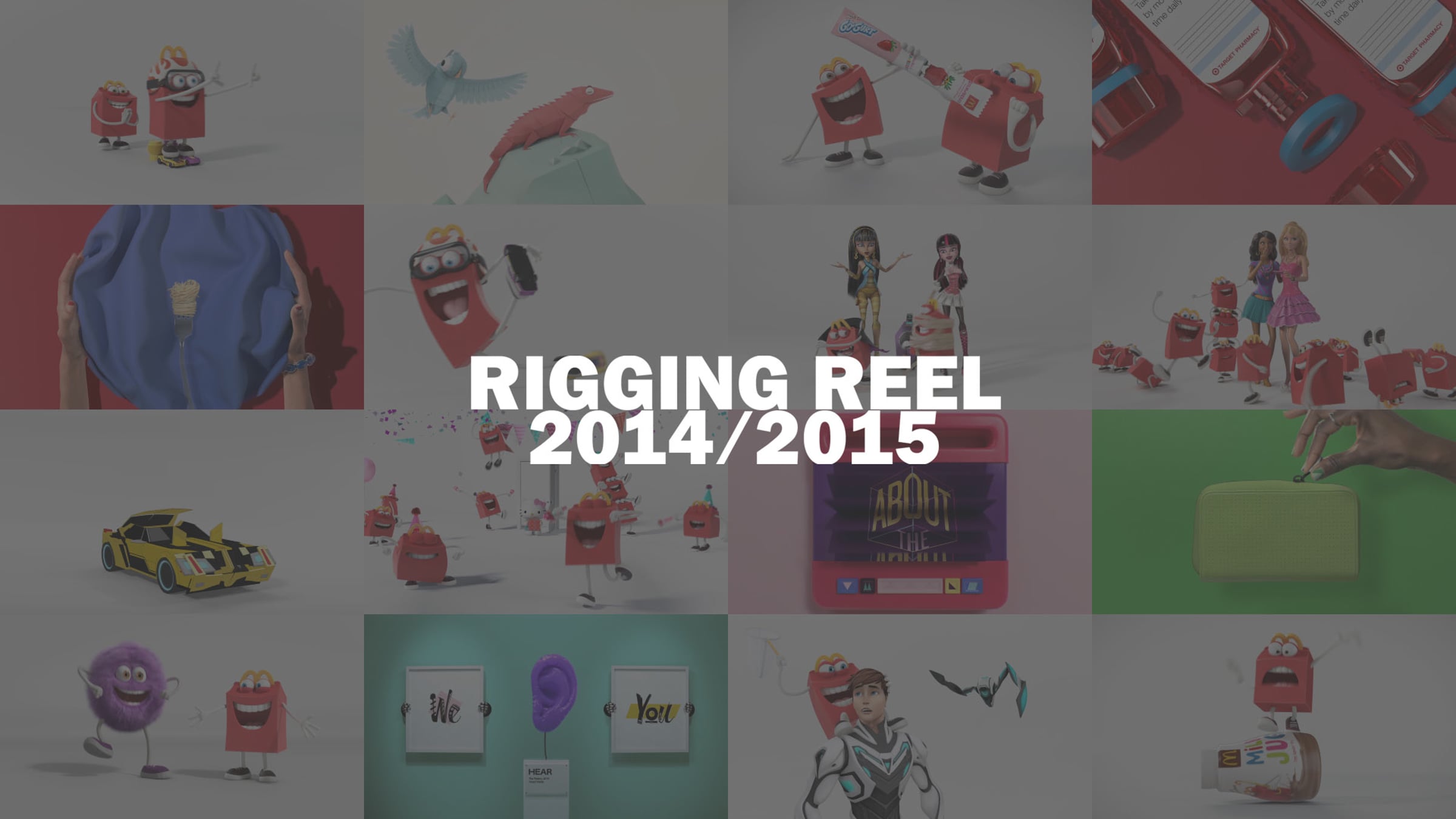 Rigging Reel 2014/2015 | Videos & Movies on Vimeo