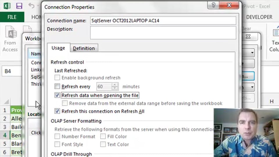 Excel Video 476 Refreshing Data Loaded into the Excel Data Model