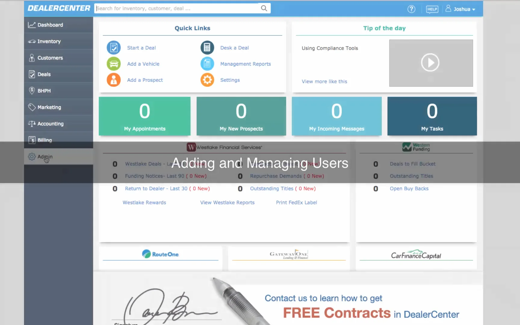 Adding and Managing Users