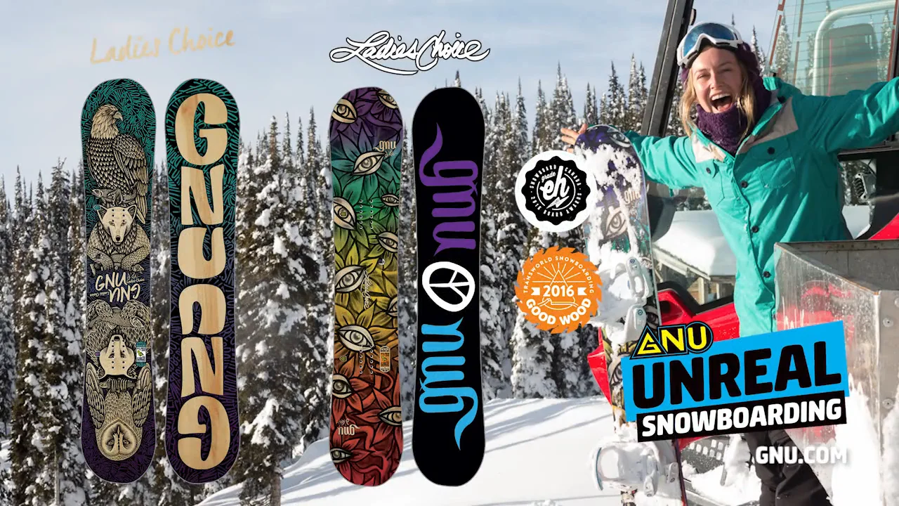 GNU Ladies Choice EC2 PBTX Snowboard - Women's 2016 | evo