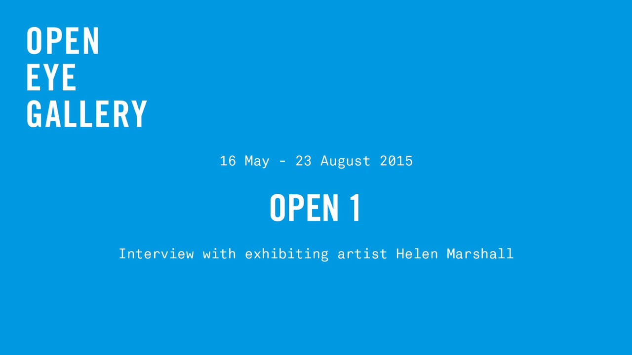 Open Eye Gallery - Project Tobong 2016 - Interview Helen Marshall