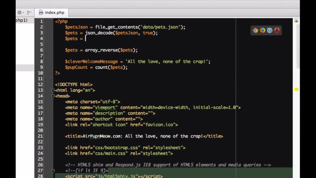 Creating Functions > Course 1: How to win friends & develop in PHP ...