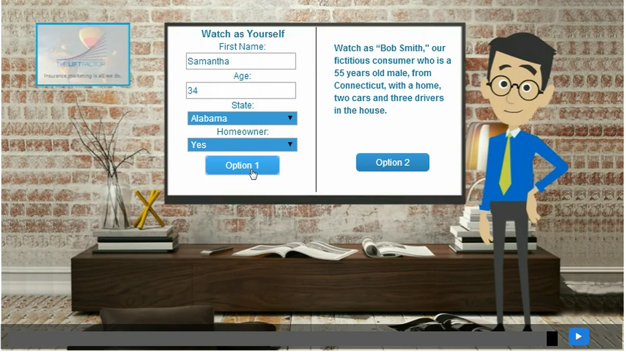 The Lift Factor Interactive Insurance Example on Vimeo