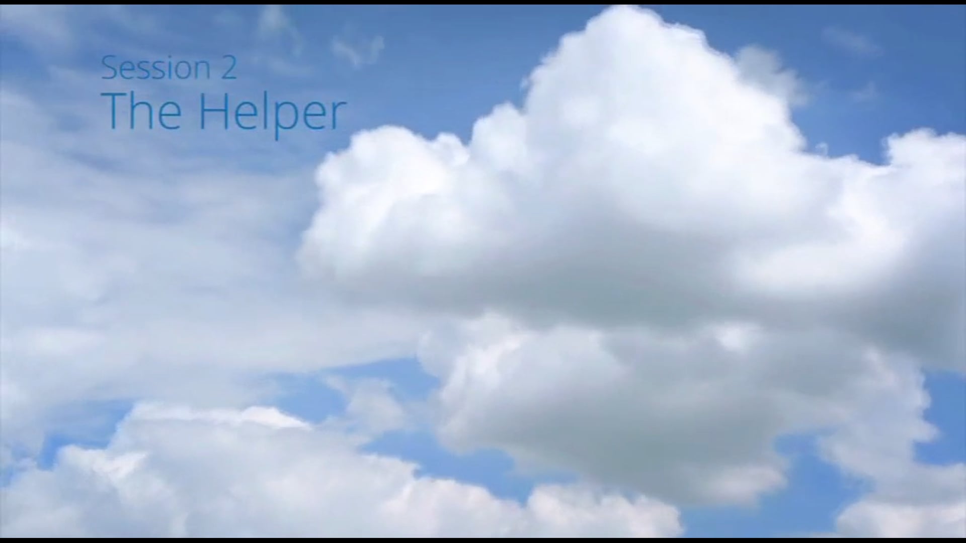 The Advantage Factor - Session 2 - The Helper
