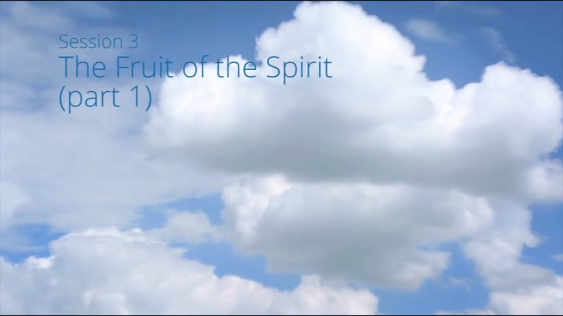 The Advantage Factor - Session 3 - The Fruit of the Spirit (part 1)