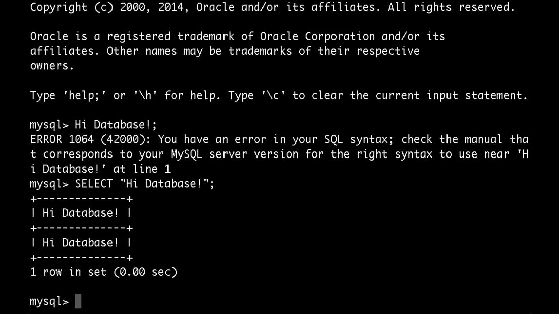 Queries Databases and Tables Oh My Course 3 Talking to a