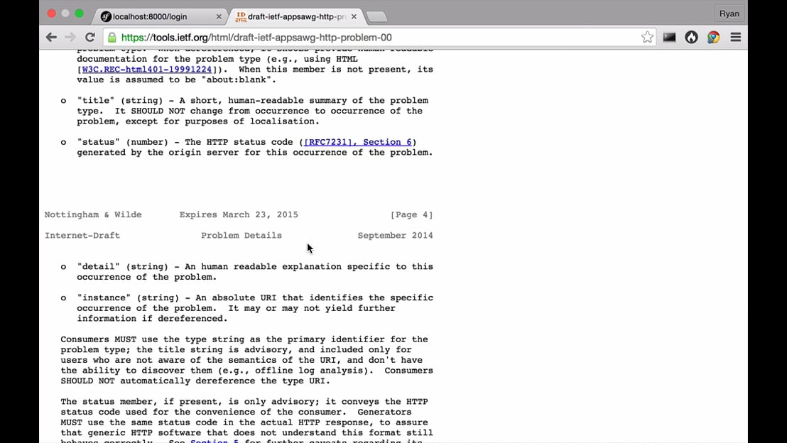 Debugging and Cleanup > Symfony RESTful API: Errors (Course 2 ...