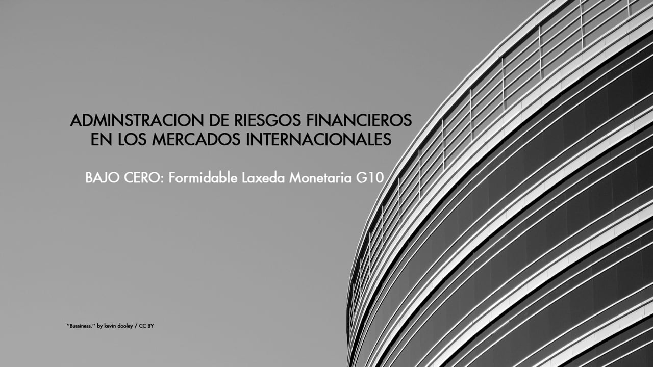 Charla Magistral con Germán Fermo: "Tasas Bajas en la Estructura de Rendimientos del G10"