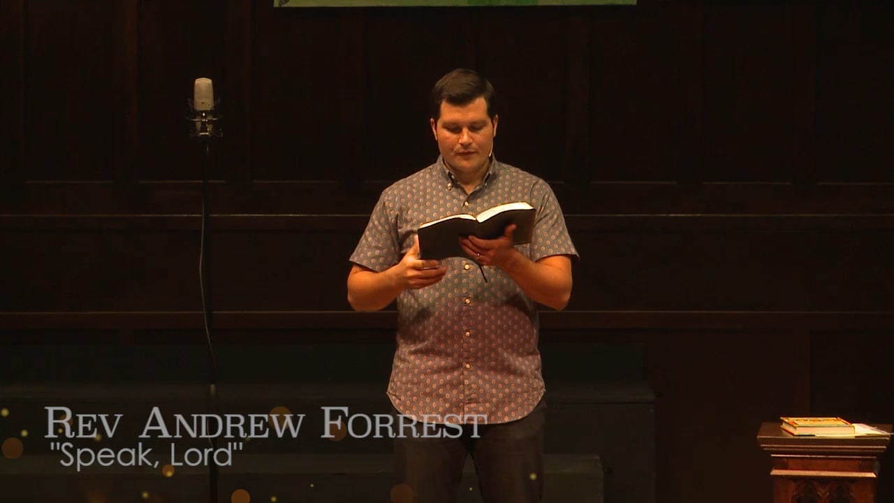 Speak, Lord