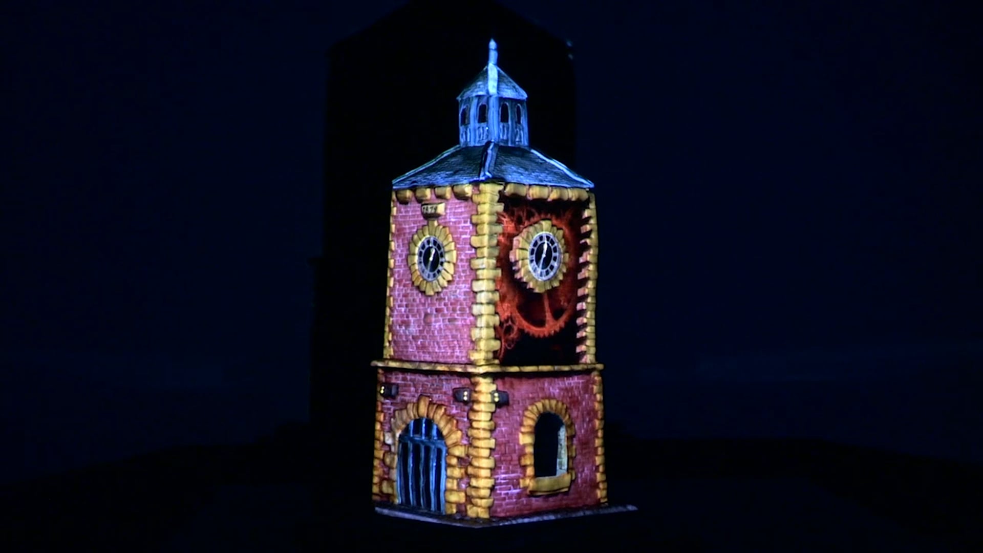 Projection Mapping on Sculpted Chocolate Cake