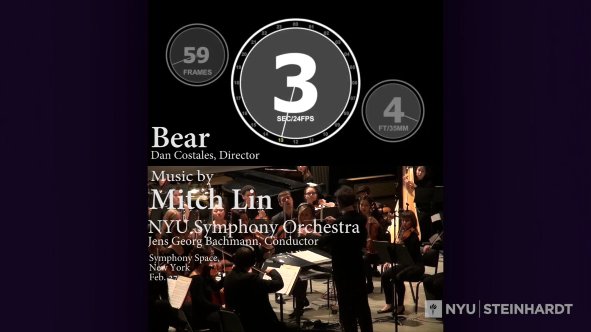 Mitch Lin - Bears (Live Performance with screening)