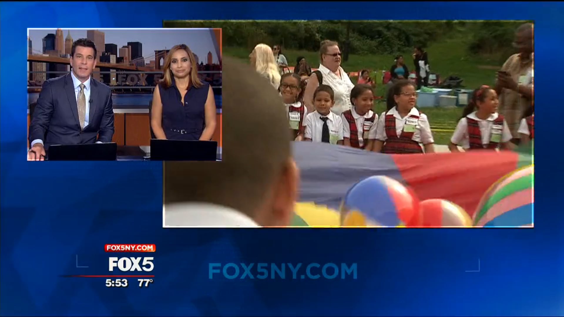 WNYW-TV News report on Francis in the Schools event in New York City